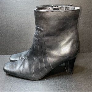 Style & Co. Leather Zip up Square toe Boots Size 7.5